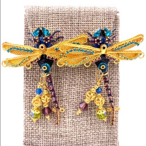 Lunch at the Ritz Earrings, Damselflies