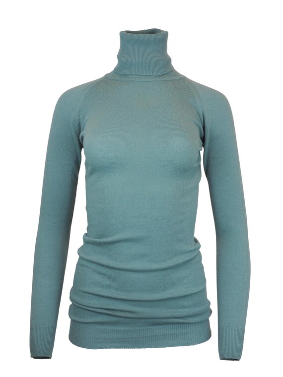 Romeo Gigli, Romeo Gigli Sage Turtleneck Mini Dress/Top