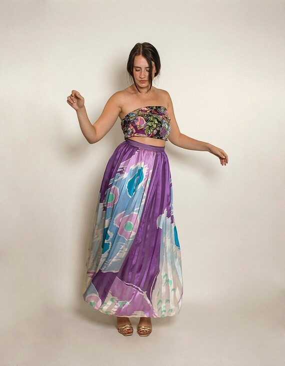 Hanae Mori Pleated Skirt - image 2