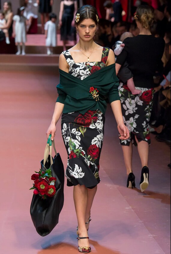 Dolce & Gabbana Fall 2015 L/S Floral Dress - image 3