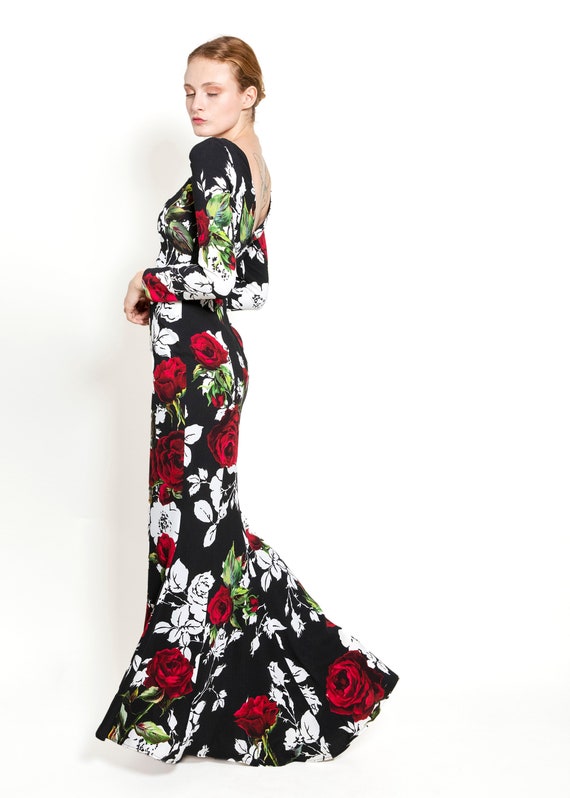 Dolce & Gabbana Fall 2015 L/S Floral Dress - image 5