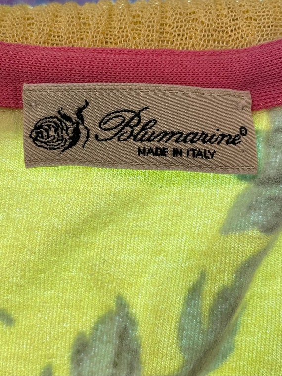Blumarine Yellow Floral sweater - image 5