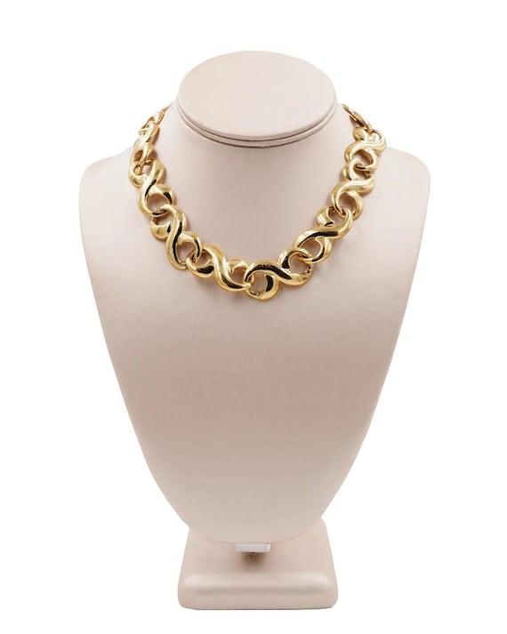 Givenchy Double Loop Gold Necklace - image 1