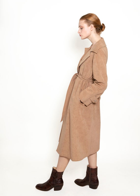 Ultrasuede Skirt & Trench Set - image 2