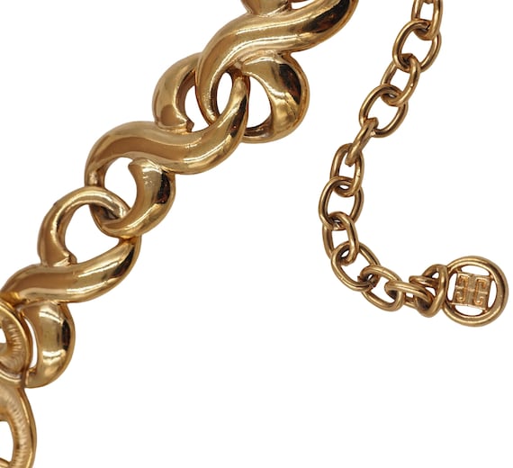 Givenchy Double Loop Gold Necklace - image 3