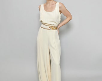 Bob Mackie Cream Jumpsuit