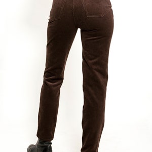 Escada Choc Brn Corduroy Pants image 3