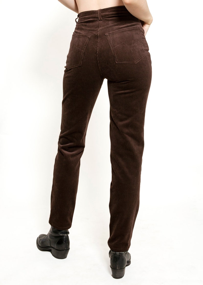 Escada Choc Brn Corduroy Pants image 3