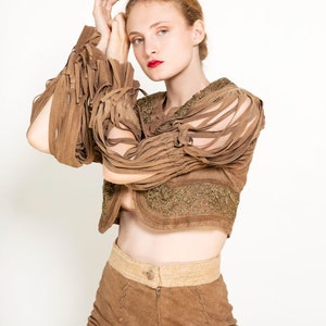 Moschino Couture Suede Fringe Skirt & Jacket Set image 6