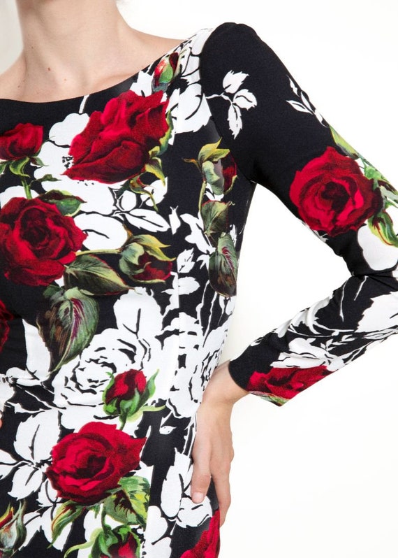 Dolce & Gabbana Fall 2015 L/S Floral Dress - image 7