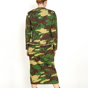 Moschino Couture Camouflage 3 Pc Skirt, Jacket, & Corset Set image 3