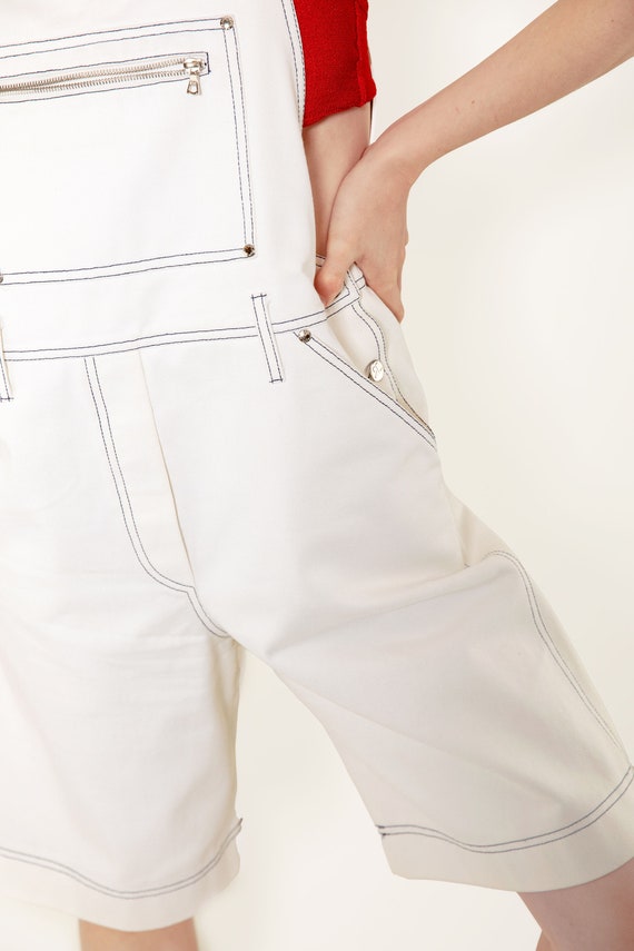 Courreges White Short Overalls - image 3
