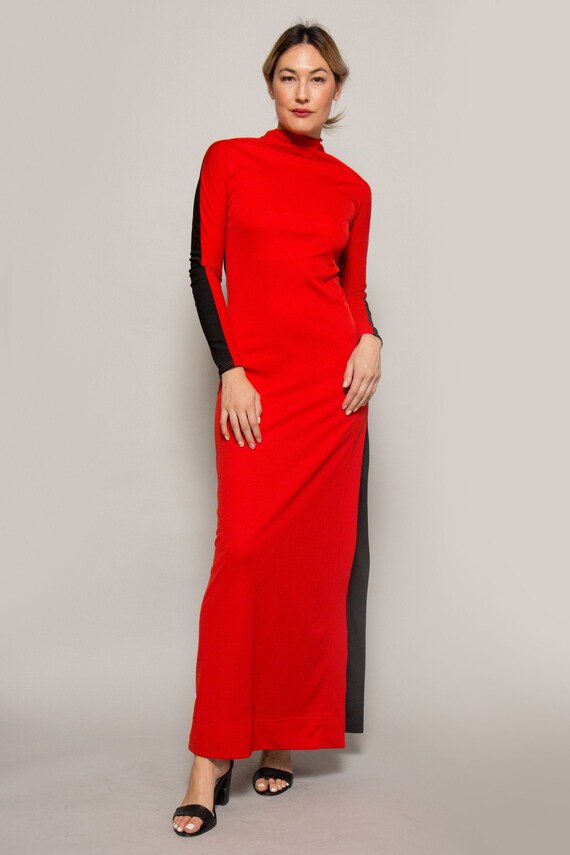 Rudi Gernreich Two Tone Jersey Dress