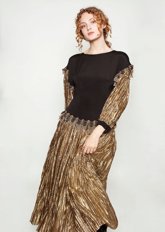 Frankel Dress - Liquid Gold