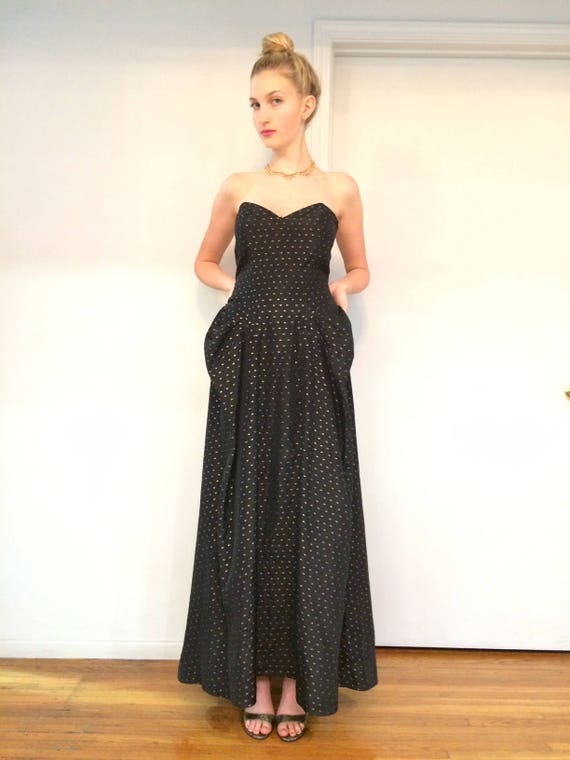 brocade evening gown