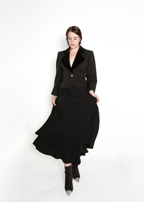 Giorgio Armani Black Circle Skirt