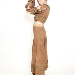 Moschino Couture Suede Fringe Skirt & Jacket Set image 3