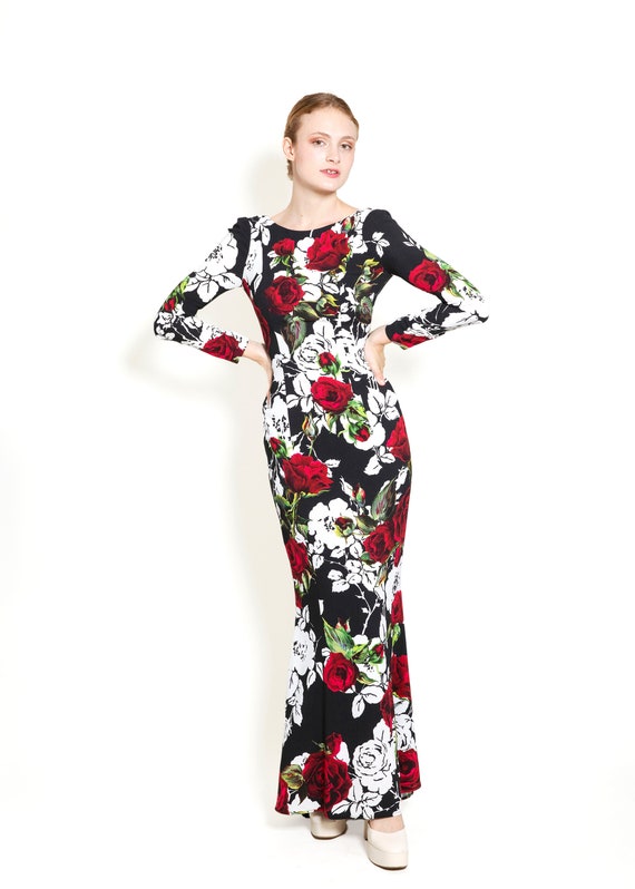 Dolce & Gabbana Fall 2015 L/S Floral Dress - image 4