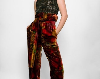 Dolce & Gabbana Tie Dye Velvet Pants Regular