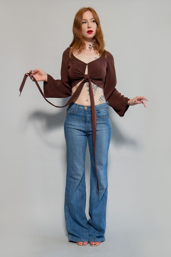 90s Mark Wong Nark Cropped Tie Top