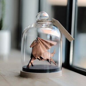 Origami scultura Pegase Rame. Tassidermia. Gabinetto delle Curiosità. Regalo per lui. Regalo per lei. Regalo personalizzabile. Pegaso