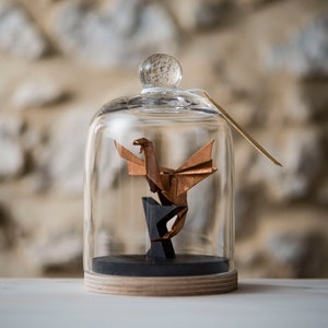 Drago scultura origami. tassidermia. Game Of Thrones. Decorazione rame. medievale. Regalo per lui. Festa dei padri. Gabinetto delle Curiosità