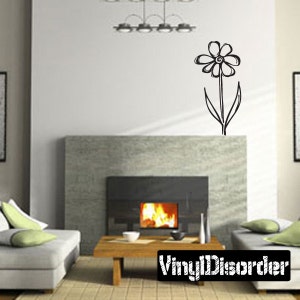 Flower Vinyl Wall Decal Or Car Sticker Mv004ET image 1