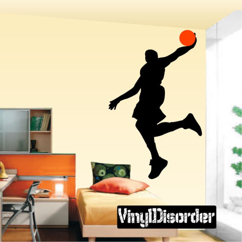 Basketball Vinyl Wall Decal or Car Sticker Etsy