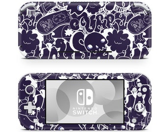 Graffiti doodle skull Nintendo Switch Lite Wrap Skin