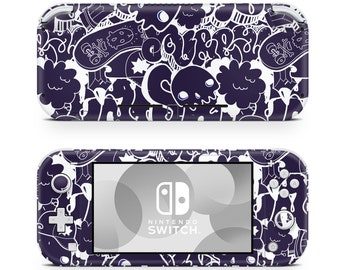Graffiti Doodle Schädel Nintendo Switch Lite Wrap Skin