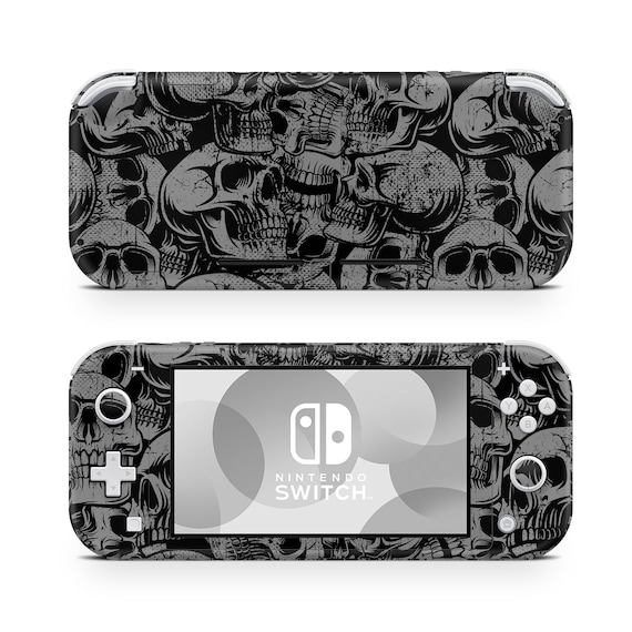 Grunge Skulls Dark Gray Nintendo Switch Lite Wrap Skin - Etsy