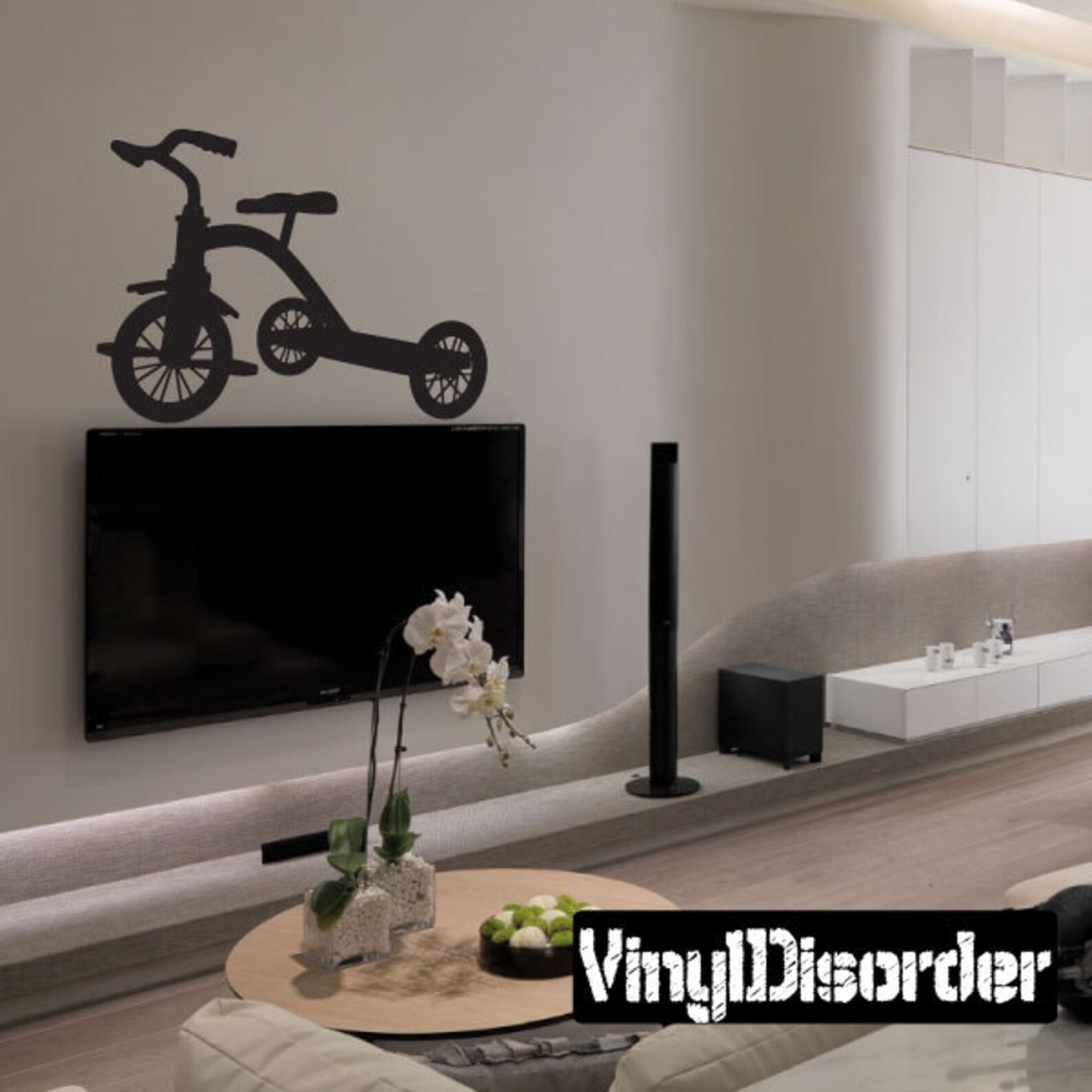Tricycle Vinyl Wall Decal or Car Sticker Etsy