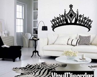 Princess Crown Vinyl Wall Decal Or Car Sticker - Mv004ET