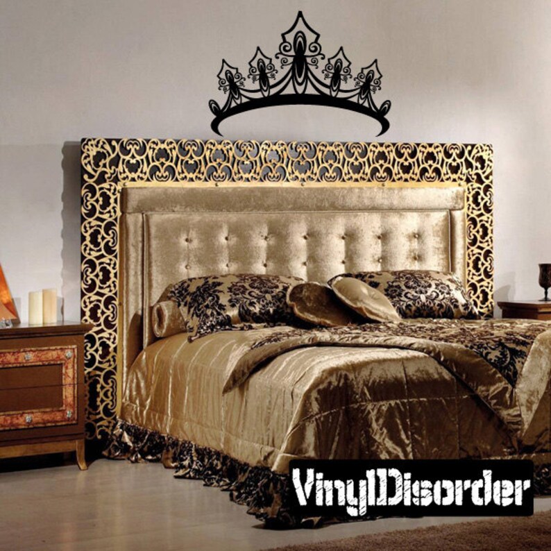 Princess Crown Vinyl Wall Decal or Car Sticker - Mv008et - Etsy