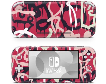 Graffiti Urban Scarlet Scrawl Nintendo Switch Lite Wrap Skin