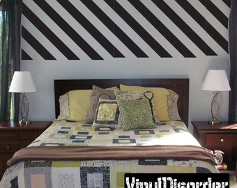 Diagonal Line Wall Pattern Vinyl Wall Decal Or Car Sticker - Mvd028ET