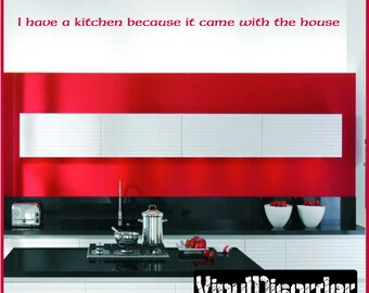 If you like home cooking eat at home - Vinyl Wall Decal - Wall Quotes - Vinyl Sticker - Kithcenhumorquotes14ET