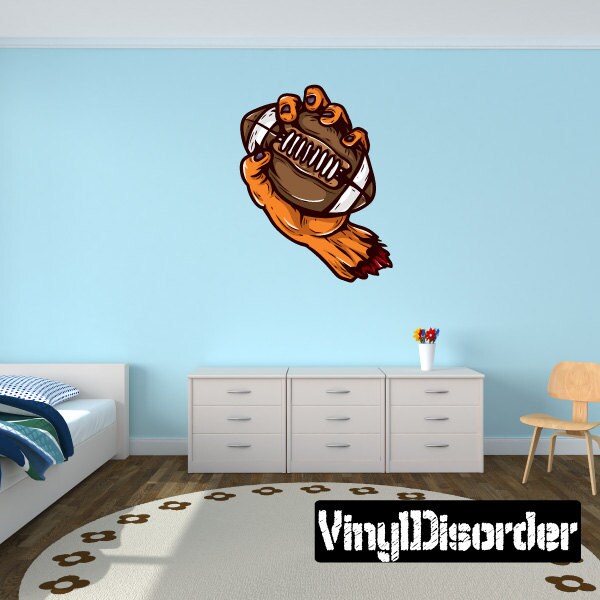 Monster Voetbal Muursticker - Muur stof - Vinyl Decal - Verwijderbaar en Herbruikbaar - FootballUScolor005ET