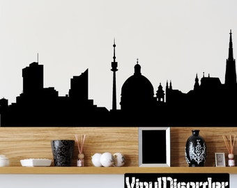 Vienna Austria Skyline Vinyl Wandtattoal oder Autoaufkleber SS108ET