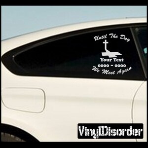 Cross1 0 In Loving Memory Adesivi adesivi per auto o vinile da parete - ilmcross10ET