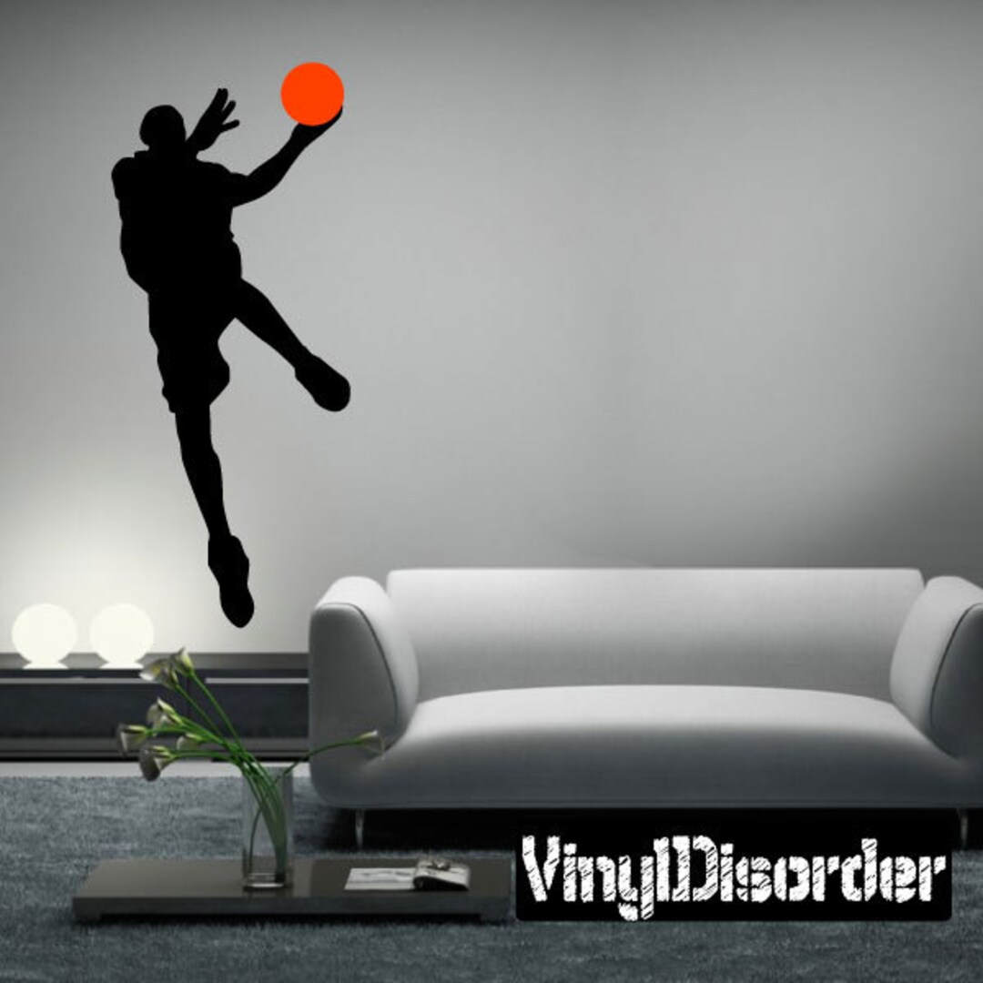 Basketball Vinyl Wall Decal or Car Sticker Basketball2colorba016et Etsy