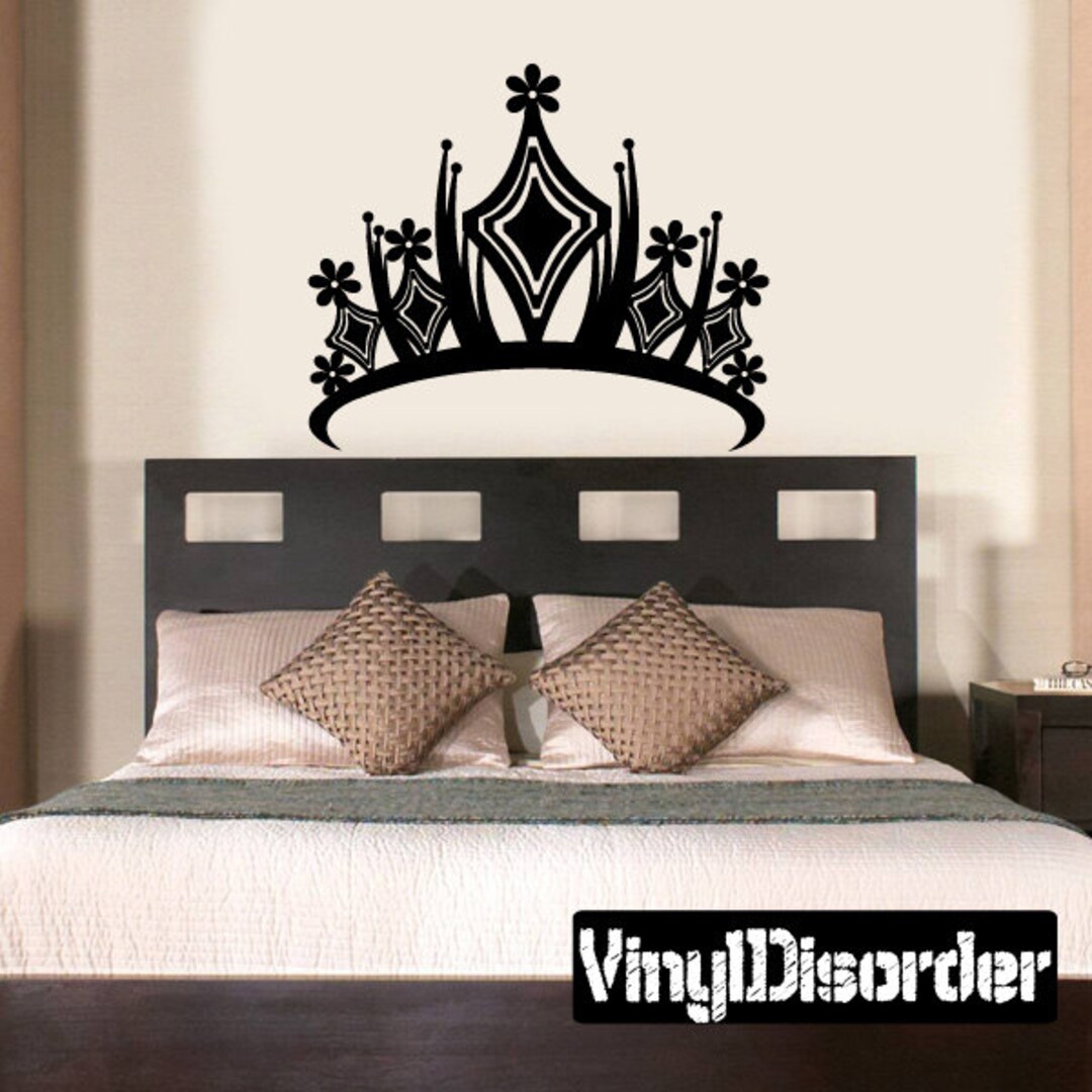 Princess Crown Vinyl Wall Decal or Car Sticker - Mv007et - Etsy