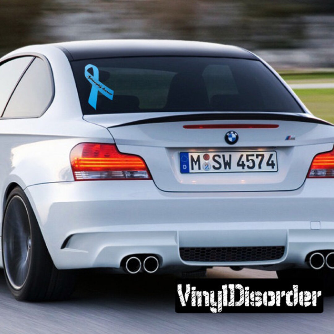 Hydranencephaly Awareness Ribbon Vinyl Wall Decal or Car Sticker - Etsy