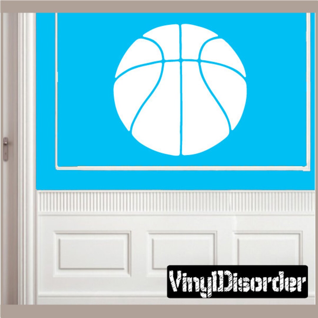 Basketball Vinyl Wall Decal or Car Sticker Basketballst016et Etsy