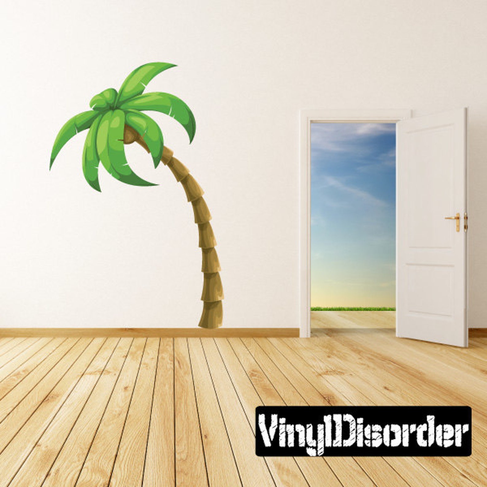 Palm Tree Wall Decal Wall Fabric Vinyl Decal Removable Etsy