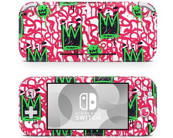 Red Green Graffiti Crown Nintendo Switch Lite Wrap Skin