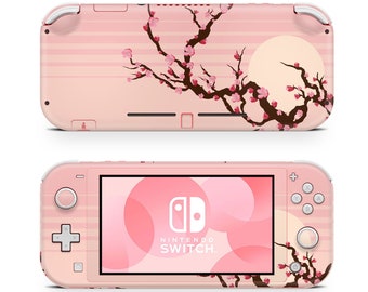 Sunset Sakura Cherry Blossom Nintendo Switch Lite Wrap Skin