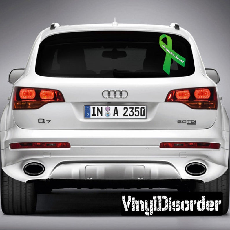 Craniosynostosis Awareness Ribbon 2 Vinyl Wall Decal or Car Sticker