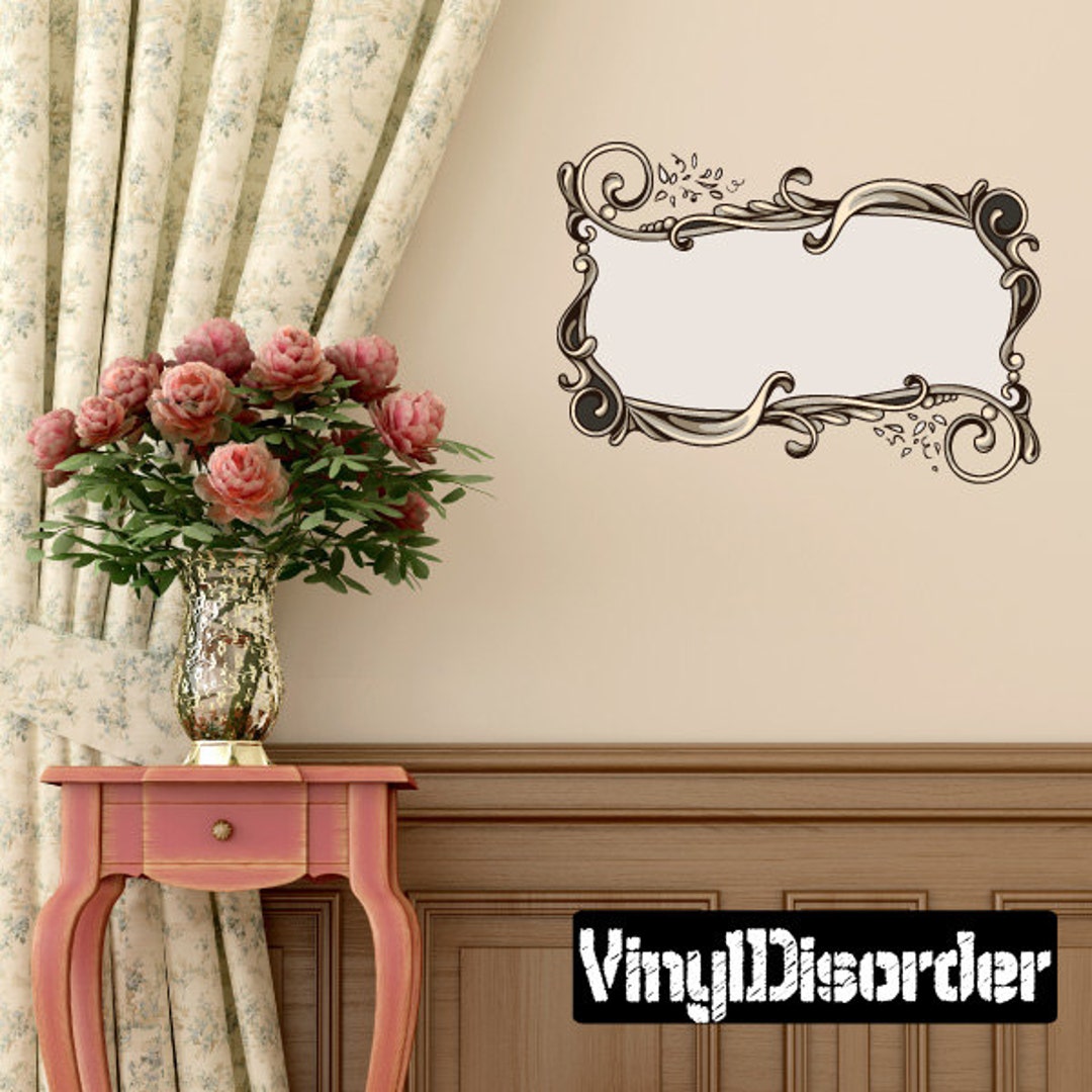 Ornate Scroll Wall Decal - Wall Fabric - Vinyl Decal - Removable and ...
