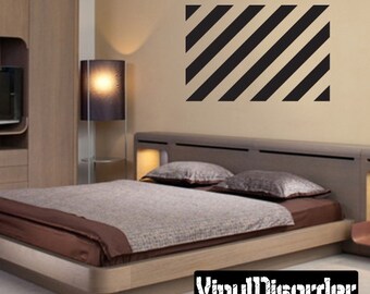 Diagonal Line Wall Pattern Vinyl Wall Decal Or Car Sticker - Mvd006ET